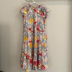 Soft, colorful sleeveless dress